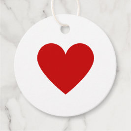 Minimal Red Heart Love Simple Modern Valentijn Bedankjes Labels