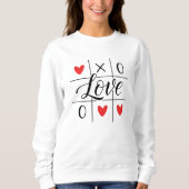 Minimal Red Hearts Cozy Sweatshirt (Voorkant)