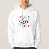 Minimal Red Hearts Hoodie (Voorkant)
