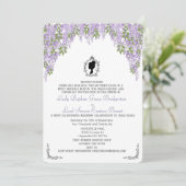 Minimal Regency Era Wisteria Floral Romantisch Kaart (Staand voorkant)