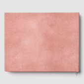 Minimal Roos Gold Modern Bridal Showe Guest Book Gastenboek (Achterkant)