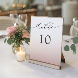 Minimal Rose Gold Wedding  Kaart