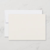 Minimal RSVP Card Elegant Simple Wedding Kaartje (Achterkant)