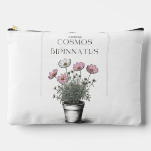 Minimal Rustic Cosmos Schets: Elegant bloemenontwe Etui