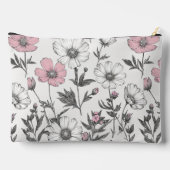 Minimal Rustic Cosmos Schets: Elegant bloemenontwe Etui (Achterkant)