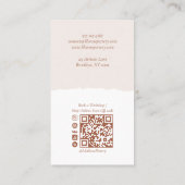 Minimal Rustic Organic Handmade Pottery Design Visitekaartje (Achterkant)