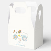 Minimal Rustic Par-Tea Cookie Baby shower Bedankdoosjes (Geopend)