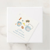 Minimal Rustic Par-Tea Cookie Baby shower Bedankjes Labels (In situ)
