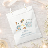 Minimal Rustic Par-Tea Cookie Baby shower Bedankzakje (Geknipt)