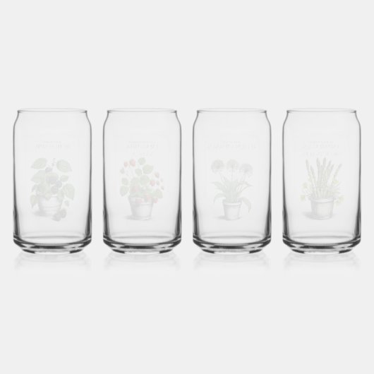 Minimal Rustic Strawberry Sketch van CallisC Arts  Blikvorm Glas (Achterkant)