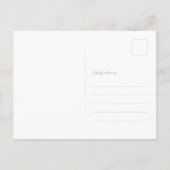 Minimal Sage Green Photo Wedding Sla de datum op Uitnodiging Briefkaart (Achterkant)