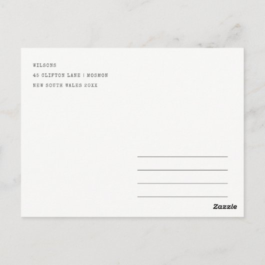 Minimal San Jose, Californië Waterverf Reizen Briefkaart (Achterkant)