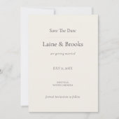 Minimal Save The Date (Voorkant)