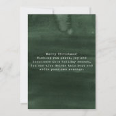 Minimal Scandi Christmas Family Holiday Kaart (Achterkant)