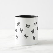 Minimal Scattered Bow Pattern Mug –Cute Aesthetics Mok (Midden)