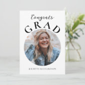 Minimal Script Afstuderen Fotoaankondiging Aankondiging (Staand voorkant)