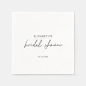 Minimal Script Bridal Shower Invite Servet (Voorkant)