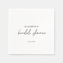 Minimal Script Bridal Shower Invite Servet