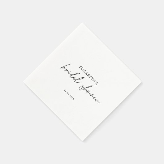 Minimal Script Bridal Shower Invite Servet (Hoek)