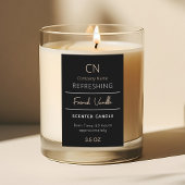 Minimal Script Candle Sticker Label
