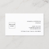 Minimal Script Dusty Roos Bedankt Logo Visitekaartje (Achterkant)