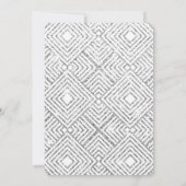 MINIMAL SCRIPT eenvoudige moderne bruiloft marine Kaart (Achterkant)