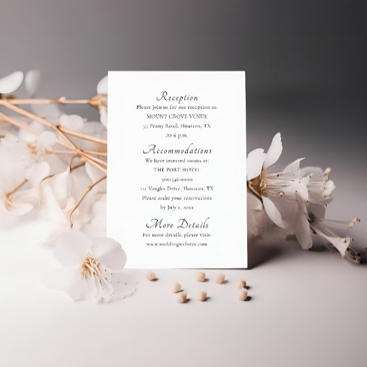 Minimal Script Elegant Enclosure Kaart