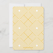 MINIMAL SCRIPT modern Bar Mitswa marine blauw goud Kaart (Achterkant)