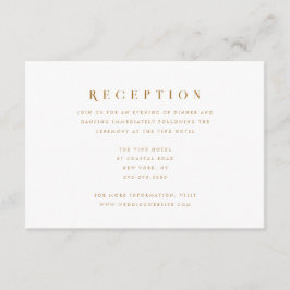 Minimal Script Modern Elegant Details Trouwen Informatiekaartje