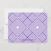 MINIMAL SCRIPT moderne details Bat Mitzvah paars Kaart (Achterkant)