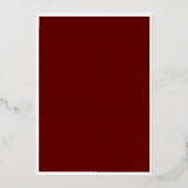 Minimal Script Red Merry Christmas Folie kaart (Achterkant)