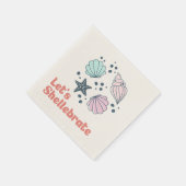 Minimal Seashell Verjaardag Servet (Hoek)