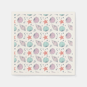 Minimal Seashell Verjaardag Servet
