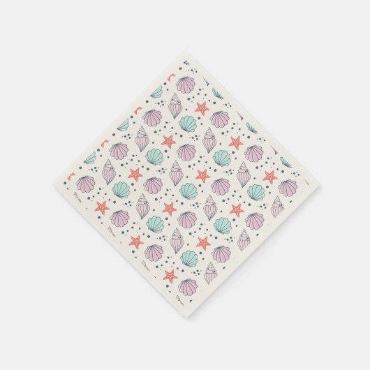 Minimal Seashell Verjaardag Servet (Hoek)