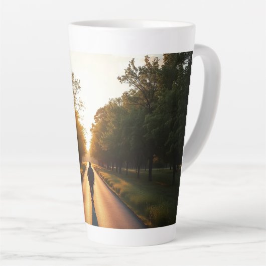 Minimal Silhouette Latte Mug Mok (Rechterhoek)