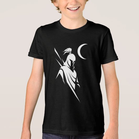 Minimal Silhouette Motion Apparel – Modern Graphic Tri-Blend Shirt (Voorkant)