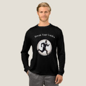 Minimal Silhouette Motion trui – Modern Graphic Tri-Blend Shirt (Voorkant)