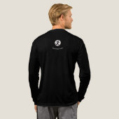 Minimal Silhouette Motion trui – Modern Graphic Tri-Blend Shirt (Achterkant)
