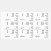 Minimal Simple 1oz 30ml Dropper Bottle Waterproof Labels (Vel)