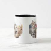 Minimal Simple Pet Mug – Dog & Cat Line Art Design Mok (Midden)