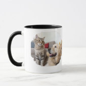 Minimal Simple Pet Mug – Dog & Cat Line Art Design Mok (Links)