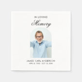 Minimal Simple Photo Arch Memorial Servet (Voorkant)