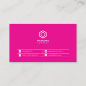 Minimal Simple Pink Feminine Visitekaartje (Achterkant)