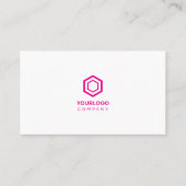 Minimal Simple Pink Feminine Visitekaartje (Voorkant)