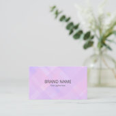 Minimal Simple Pink Purple Gradient Geometric Back Visitekaartje (Staand voorkant)