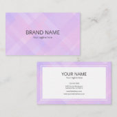 Minimal Simple Pink Purple Gradient Geometric Back Visitekaartje (Voorkant / Achterkant)