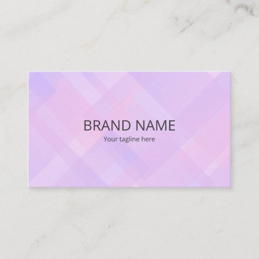Minimal Simple Pink Purple Gradient Geometric Back Visitekaartje (Voorkant)