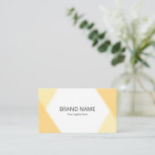 Minimal Simple Pop Yellow Orange Line Frame Visitekaartje (Staand voorkant)