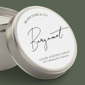 Minimal Simple Professional Candle Jar Lid Label