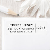 Minimal Simple White Stylish Modern Design Etiket (Insitu)